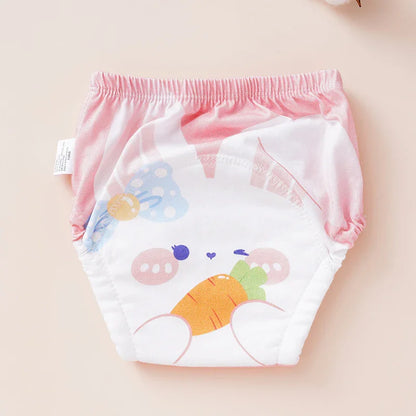 Pure Cotton Reusable Baby Diaper Underwear | Washable Potty Training Pants