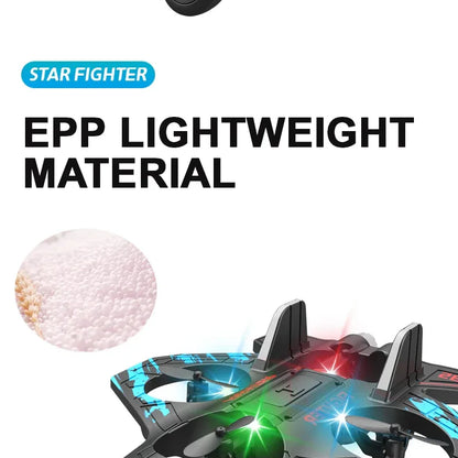 LED RC Fighter Jet – Beginner-Friendly Controls with Stunt Flying for All Ages (Easy to Fly. Exciting to Master. Fun for All Ages)