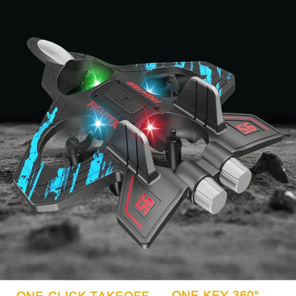 LED RC Fighter Jet – Beginner-Friendly Controls with Stunt Flying for All Ages (Easy to Fly. Exciting to Master. Fun for All Ages)