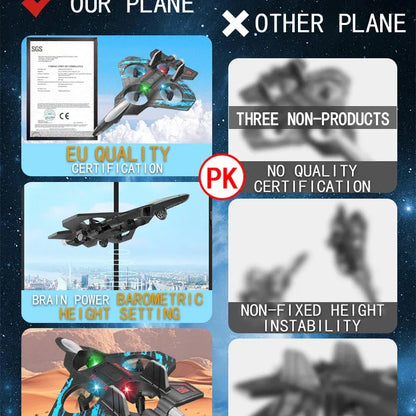 LED RC Fighter Jet – Beginner-Friendly Controls with Stunt Flying for All Ages (Easy to Fly. Exciting to Master. Fun for All Ages)