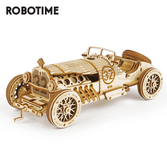 Car 3D Wooden Puzzle – DIY Racing Vehicle Model | Assembly Toy for Kids & Adults