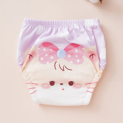Pure Cotton Reusable Baby Diaper Underwear | Washable Potty Training Pants