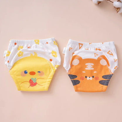 Pure Cotton Reusable Baby Diaper Underwear | Washable Potty Training Pants