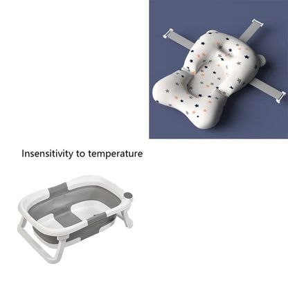 Baby Shower Bed Bath Support | Floating Bath Cushion with Safety Buckle | Soft Mesh Infant Bath Seat - Kidohop