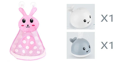 Electric Induction Whale Spray Toy | Light-Up Baby Bath Toy | Automatic Water Sprinkler with Music & LED Lights - Kidohop