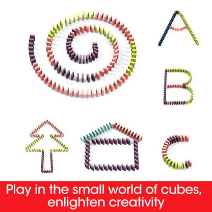 Domino Train Toy | Automatic Domino Laying Electric Train | Educational Building Block Toy for Kids - Kidohop