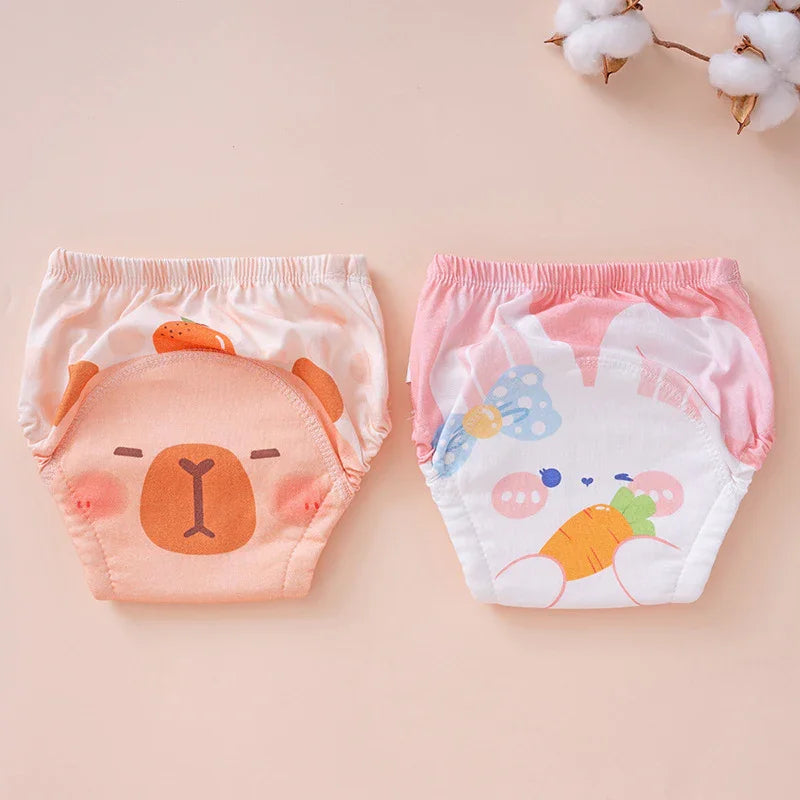Pure Cotton Reusable Baby Diaper Underwear | Washable Potty Training Pants