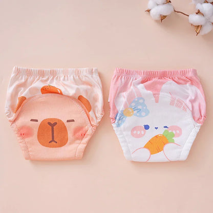 Pure Cotton Reusable Baby Diaper Underwear | Washable Potty Training Pants