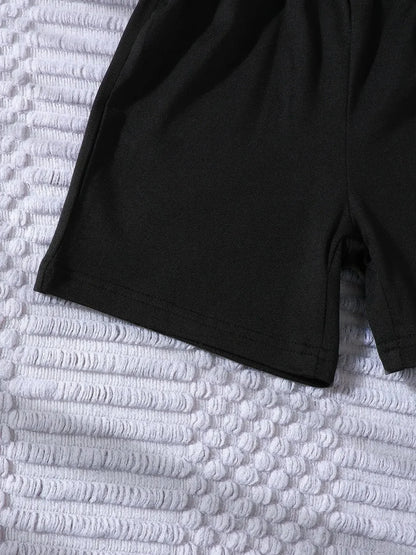 Kids Color Block Short Sleeve Top and Shorts Set – Two-Piece Summer Outfit for Boys &amp; Girls - Kidohop