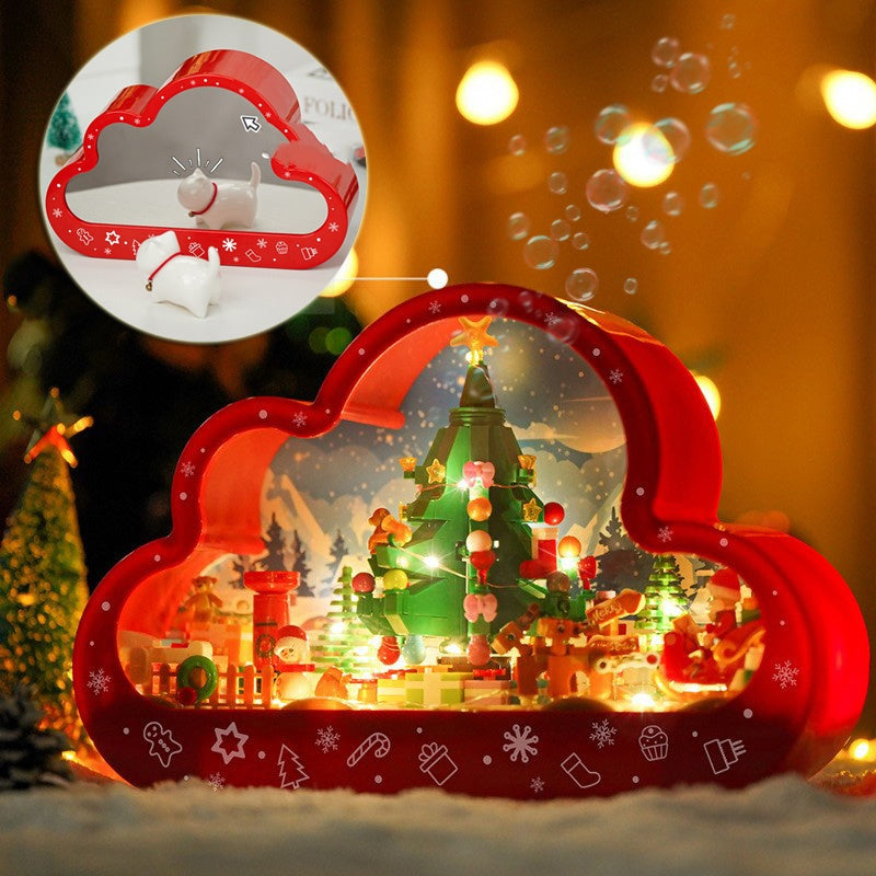 Magic Mirror Cloud Light: DIY LED Building Block Lamp & Christmas Gift