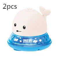 Electric Induction Whale Spray Toy | Light-Up Baby Bath Toy | Automatic Water Sprinkler with Music & LED Lights - Kidohop