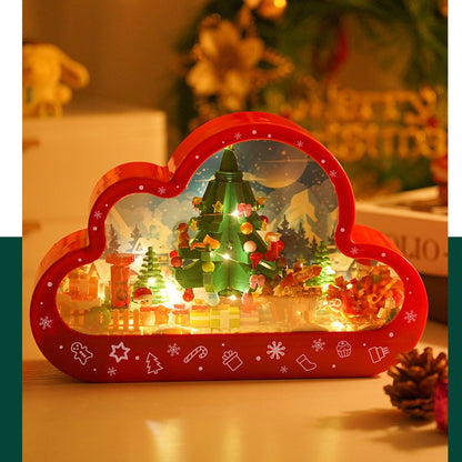 Magic Mirror Cloud Light: DIY LED Building Block Lamp & Christmas Gift